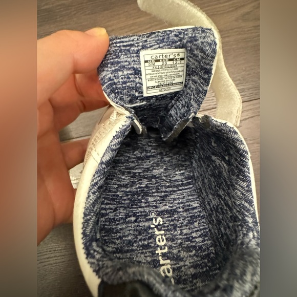 Carter’s Baby White Sneakers Size 5M - Picture 6 of 6